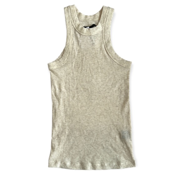 WSLY • Heathered Oatmeal Rivington Ribbed Tank • Size S • NWT - Picture 3 of 6